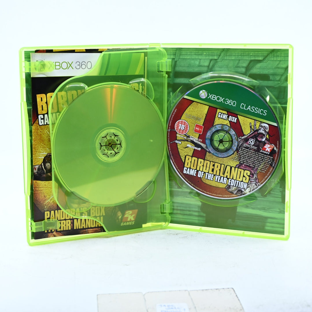 Borderlands GOTY Edition - Xbox 360 Game + Manual - PAL - MINT DISC!