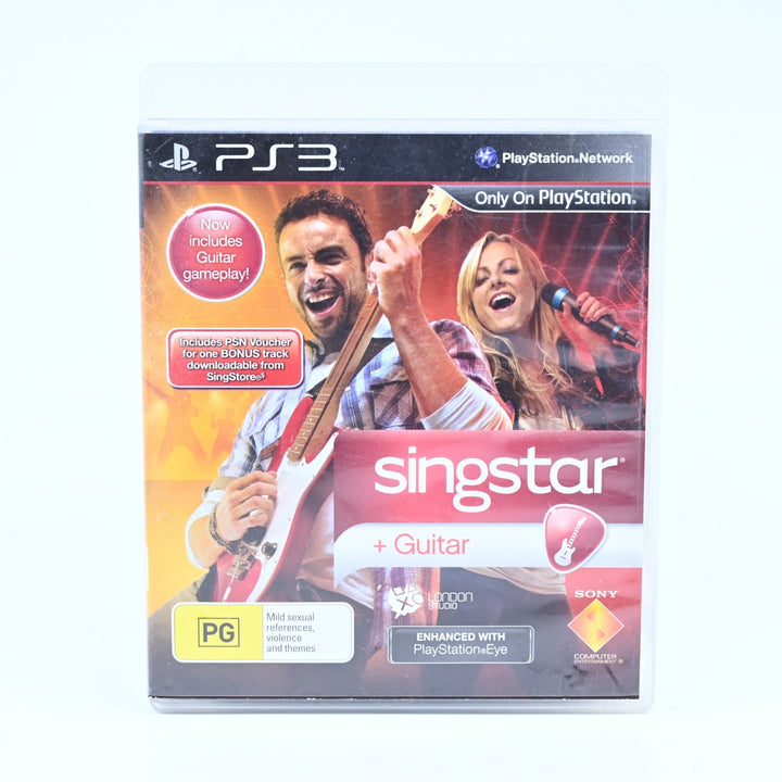 SingStar + Guitar - Sony Playstation 3 / PS3 Game + Manual - FREE POST!