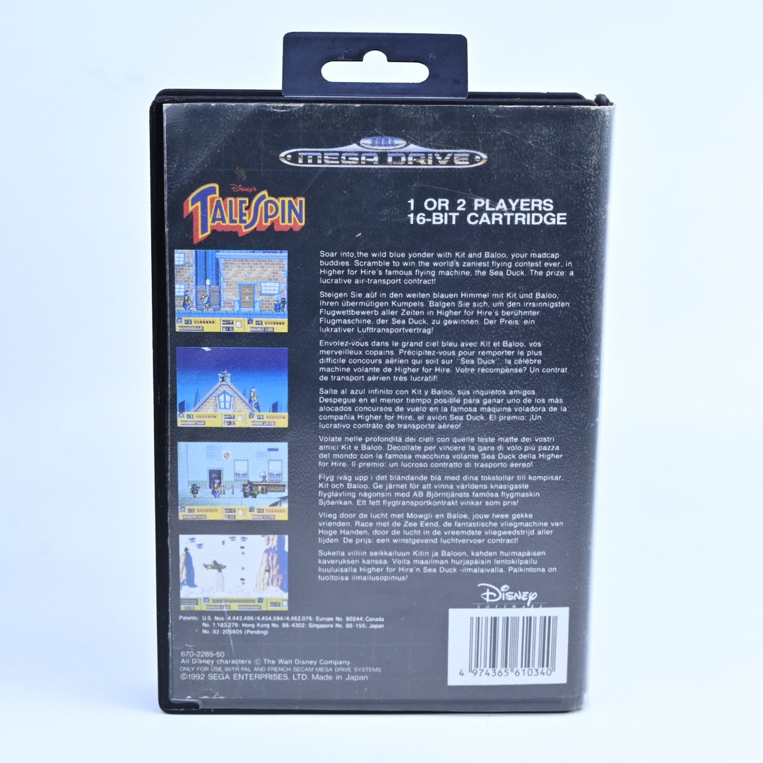 Disney's Tale Spin - Sega Mega Drive Game + Manual - PAL - FREE POST!