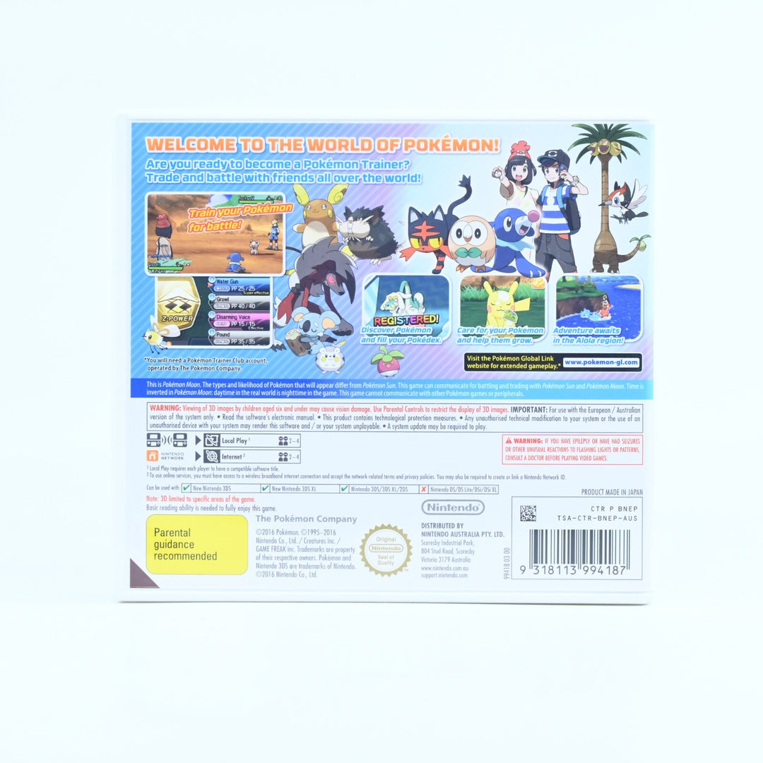 Pokemon Moon Fan Edition - Nintendo 3DS Game - PAL + Manual - FREE POST!