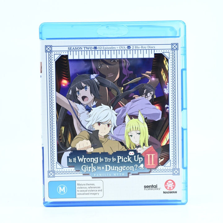 Is it Wrong to Pick Up Girls in a Dungeon? Season 2 - Blu-ray - MINT - Anime AUS