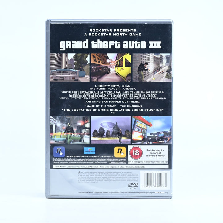 Grand Theft Auto III 3 - Sony Playstation 2 / PS2 Game - No Manual - PAL