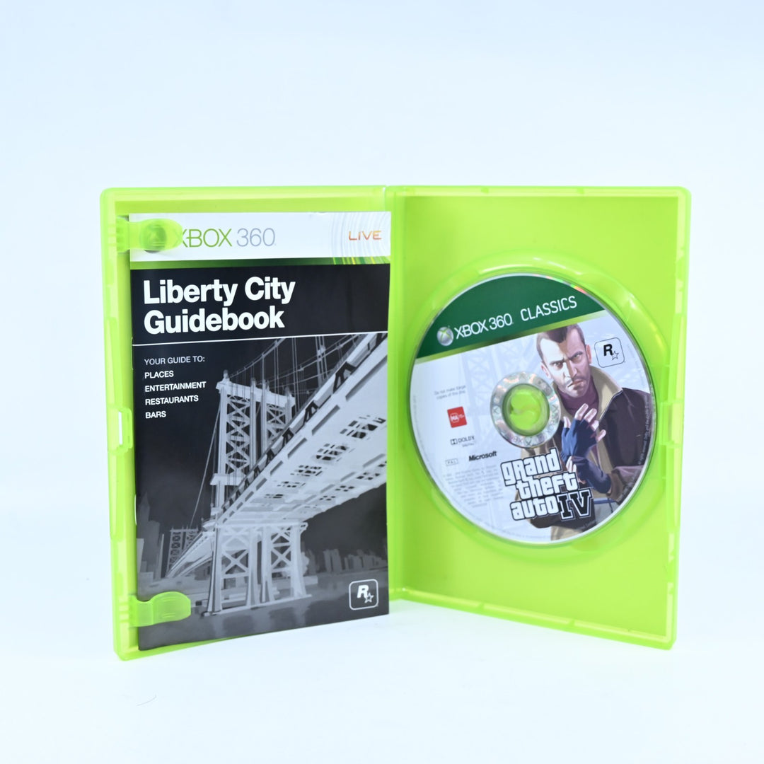 Grand Theft Auto IV 4 - Xbox 360 Game + Manual - No Map - PAL - MINT DISC!