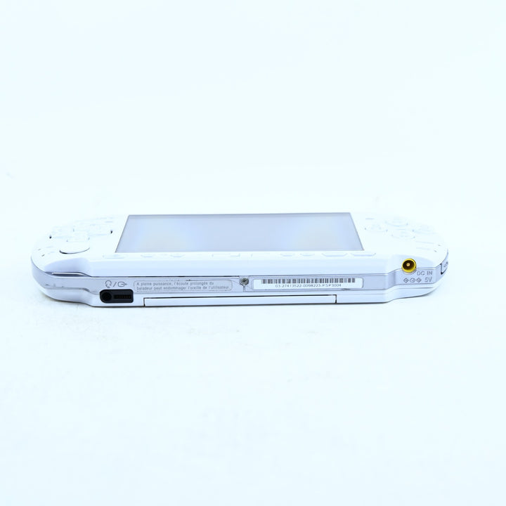 White Rebuilt + IPS Screen - Sony PSP Console - PSP-3000 + NEW BATTERY!