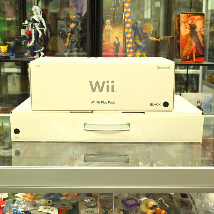 Black Wii Fit Plus Pack - Nintendo Wii Boxed Console - PAL - FREE POST!