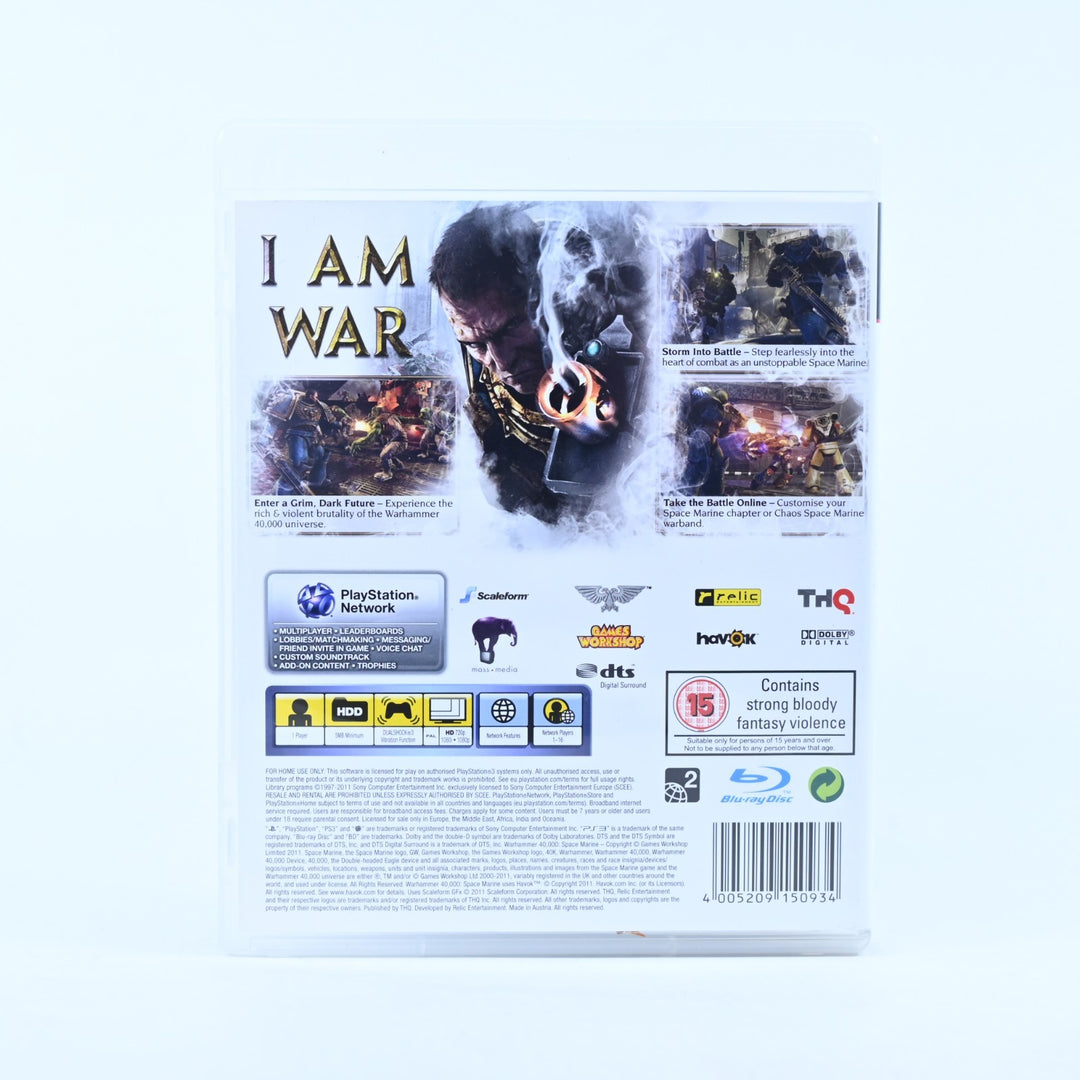 Warhammer 40K: Space Marine - Sony Playstation 3 / PS3 Game + Manual