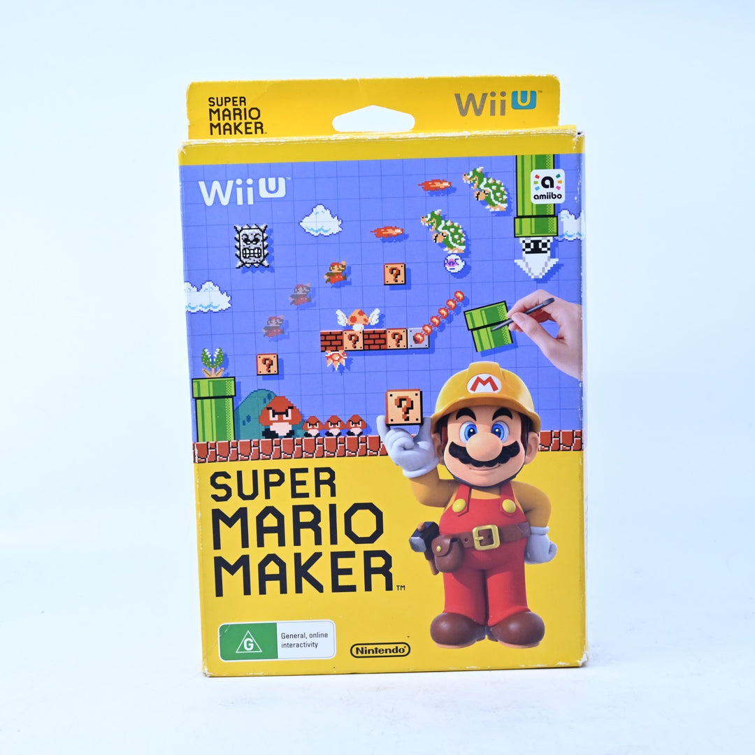 Super Mario Maker - Nintendo Wii U Game - PAL - FREE POST!