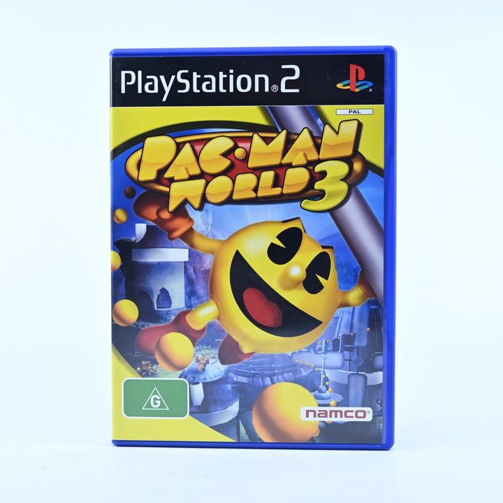 Pac-Man World 3 - Sony Playstation 2 / PS2 Game + Manual - PAL - MINT DISC!
