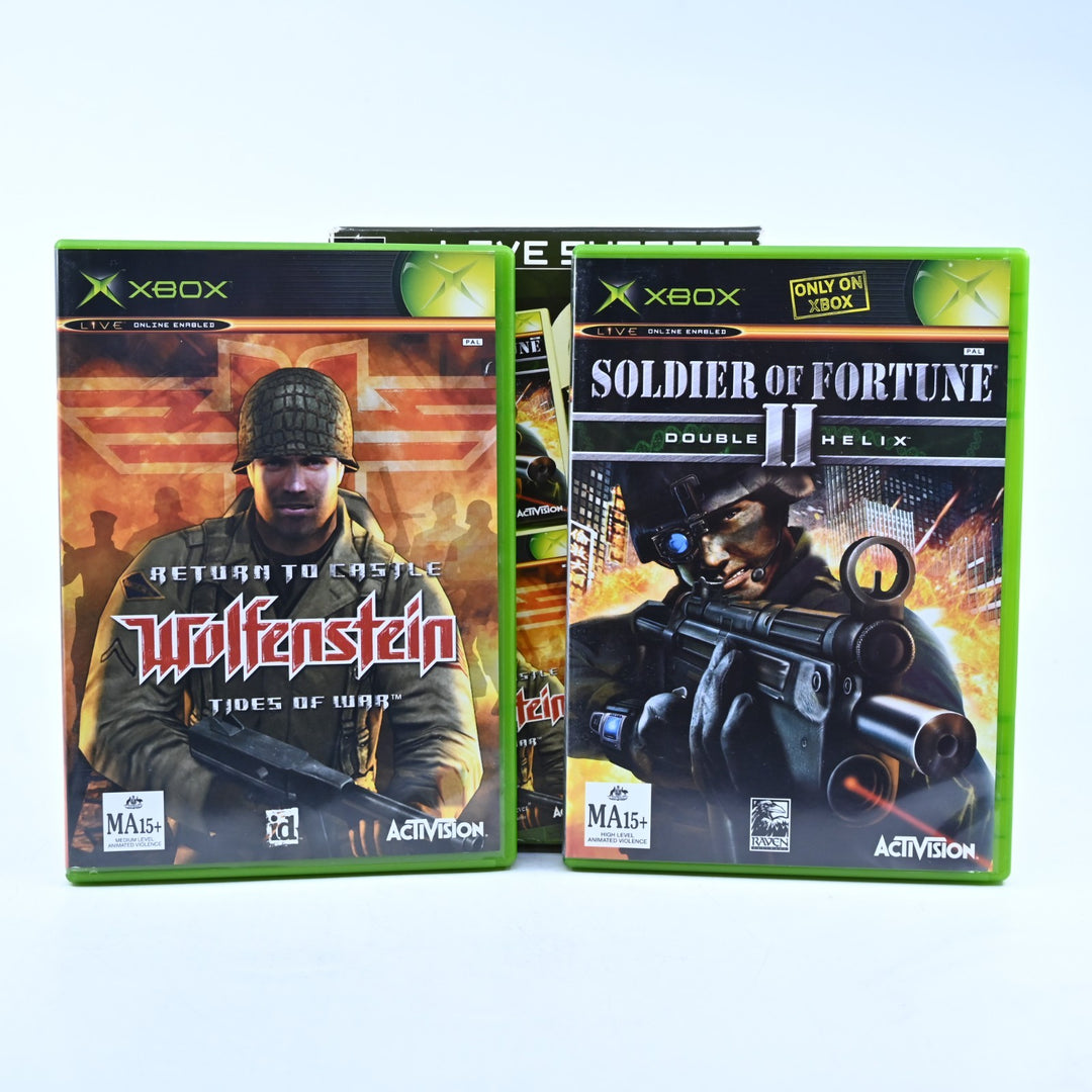Xbox Live Shooter Twin Pack - Original Xbox Game + Manual - PAL - MINT DISC!
