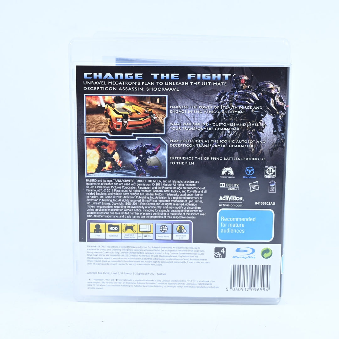 Transformers: Dark of the Moon - Sony Playstation 3 / PS3 Game + Manual
