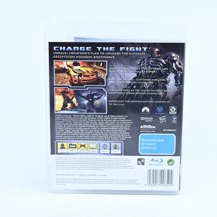 Transformers: Dark of the Moon - Sony Playstation 3 / PS3 Game + Manual