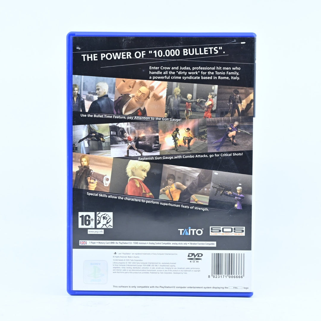 10,000 Bullets - Sony Playstation 2 / PS2 Game + Manual - PAL - MINT DISC!