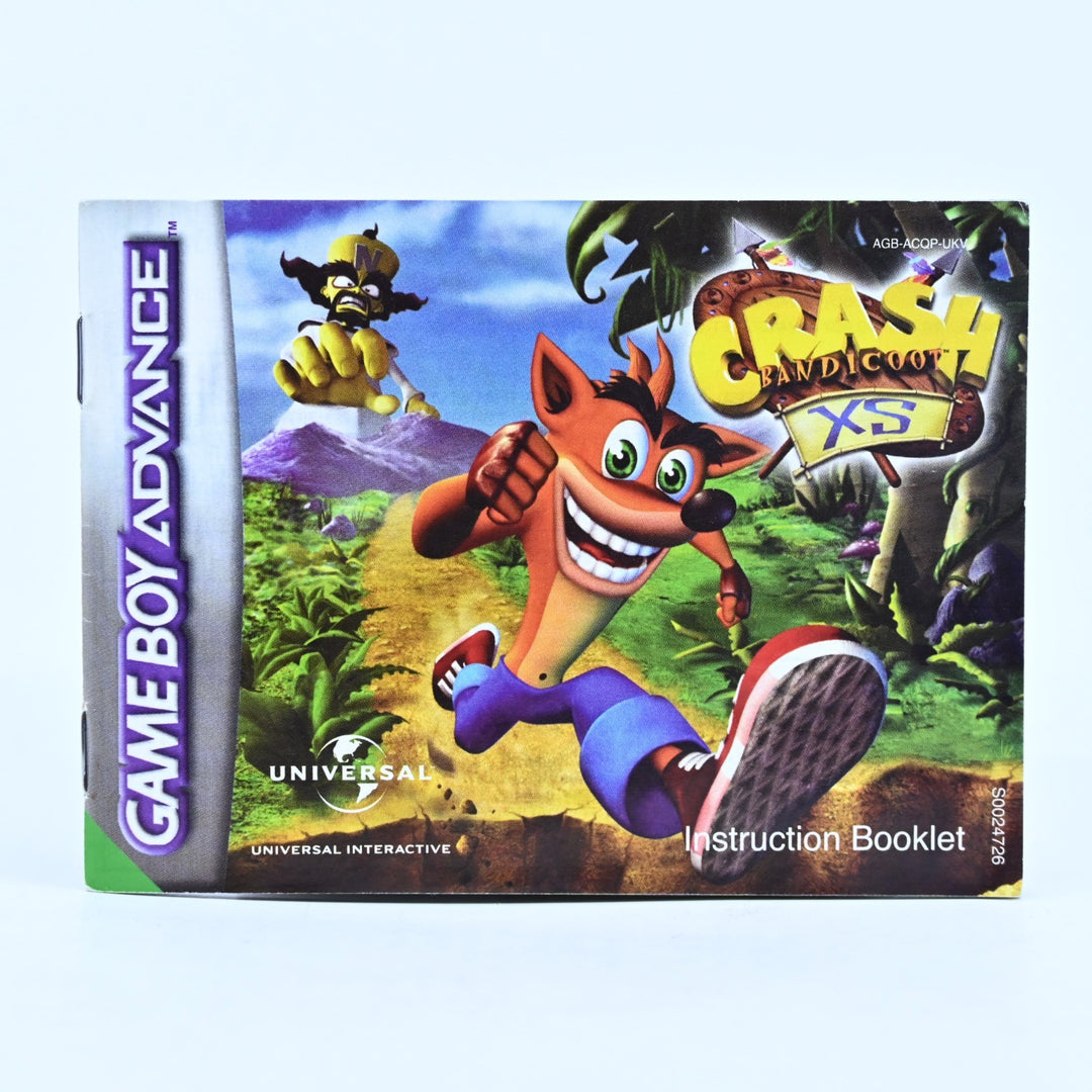 Crash Bandicoot XS - Nintendo Gameboy Advance / GBA Boxed Game - FREE POST!