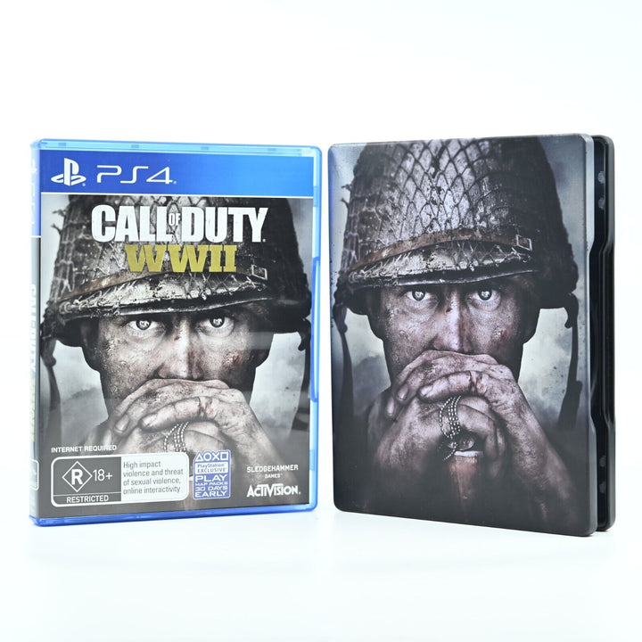 Call of Duty: WWII Steel Case Bundle - Sony Playstation 4 / PS4 Game
