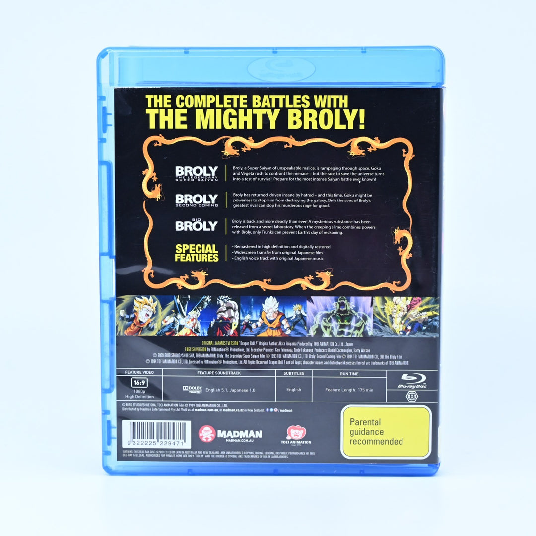 Dragon Ball Z: Broly Movie Collection - Anime Blu-Ray - Region B PAL