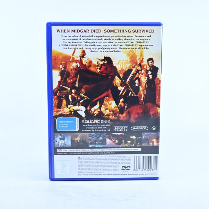 Dirge of Cerberus: Final Fantasy VII 7 - Sony Playstation 2 / PS2 Game + Manual