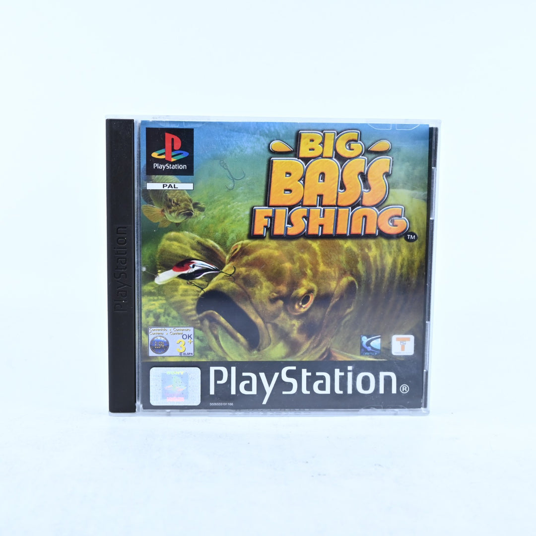 Big Bass Fishing - Sony Playstation 1 / PS1 Game + Manual - PAL - MINT DISC!