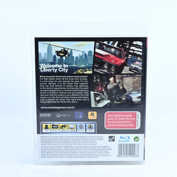 Grand Theft Auto IV - Sony Playstation 3 / PS3 Game + Manual - No Map