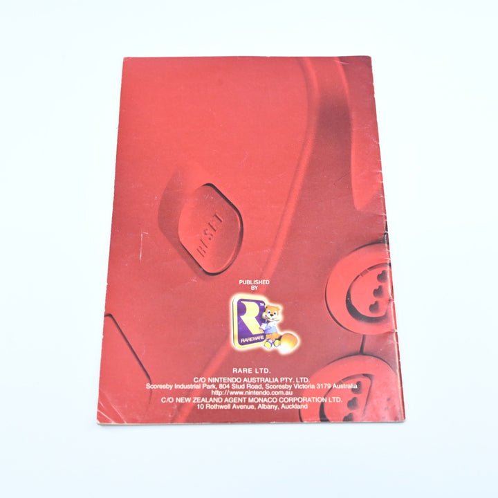 Conker's Bad Fur Day Manual - Other Nintendo 64 / N64 - PAL - FREE POST!