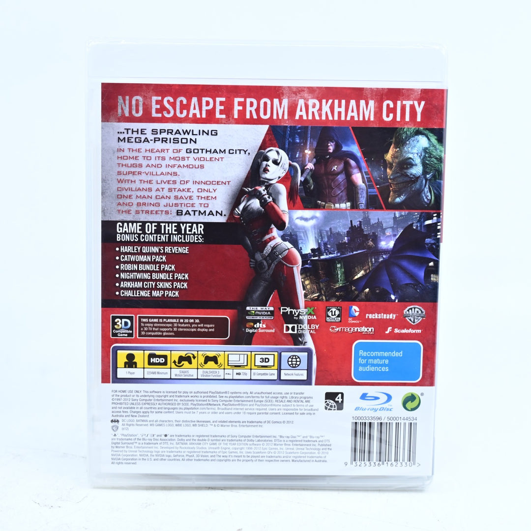 SEALED! Batman: Arkham City - GOTY Edition - Sony Playstation 3 / PS3 Game