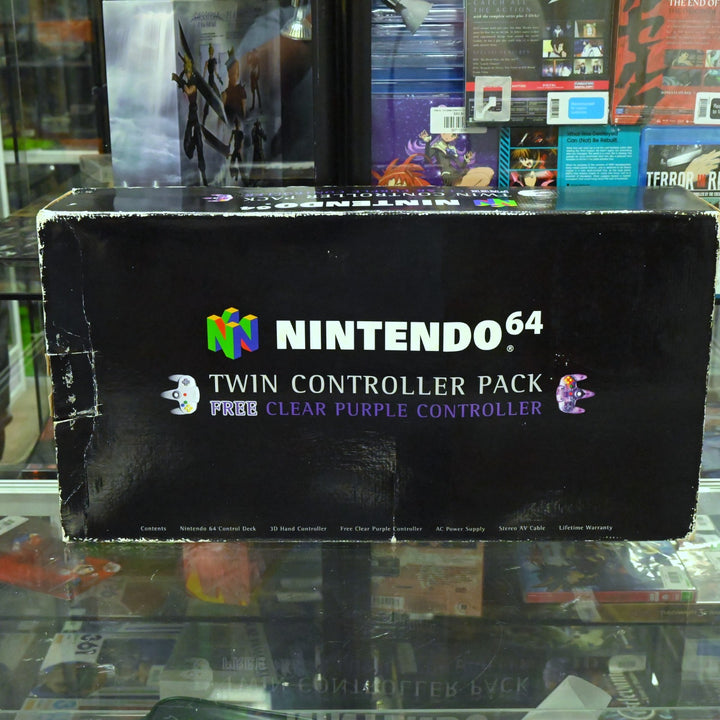 Twin Controller Pack - N64 / Nintendo 64 Boxed Console - PAL - FREE POST!