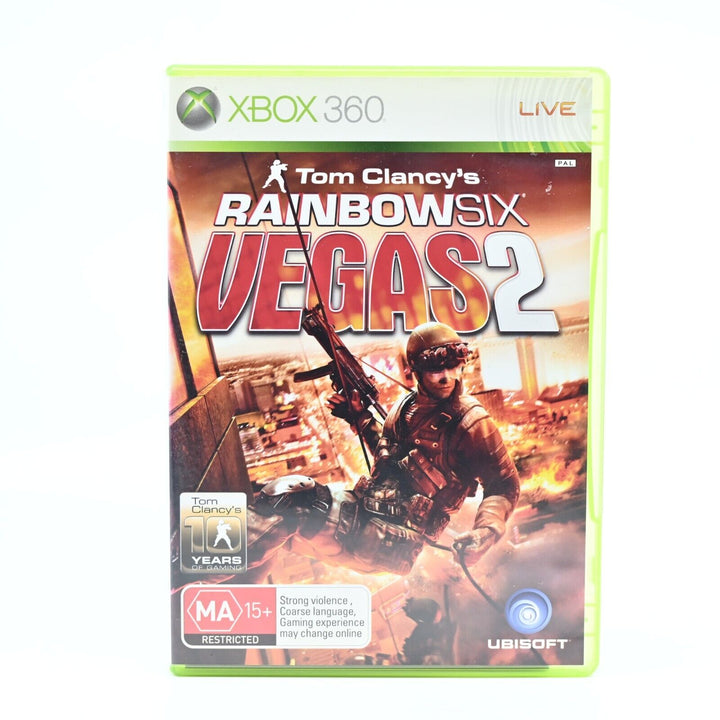 Tom Clancy's Rainbow Six Vegas 2 - Xbox 360 Game + Manual - PAL - MINT DISC!