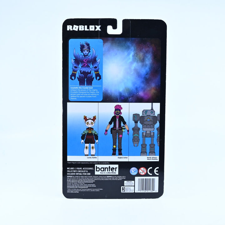 Crystello the Crystal God - SEALED - Roblox Action Figure + Virtual Item