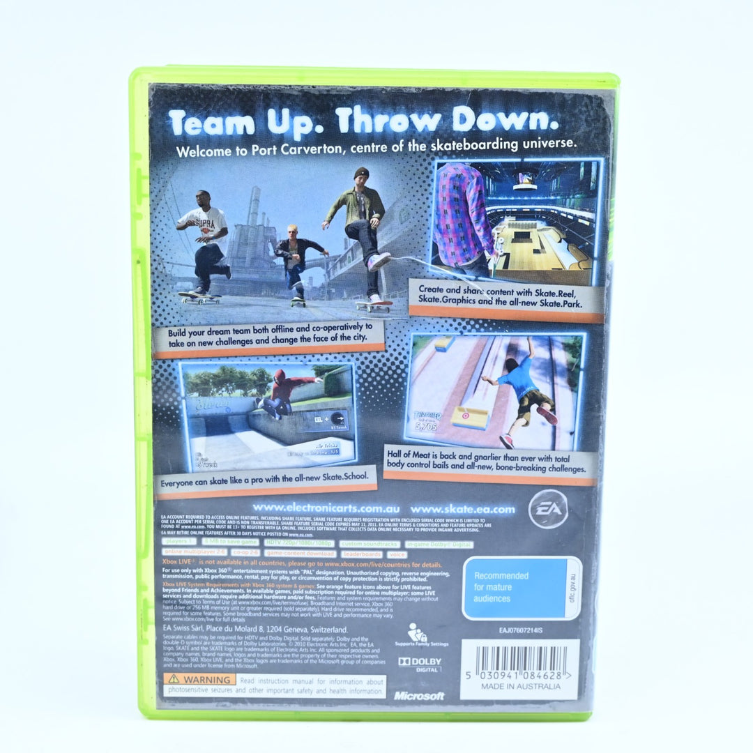Skate 3 - Xbox 360 Game + Manual - PAL - MINT DISC!