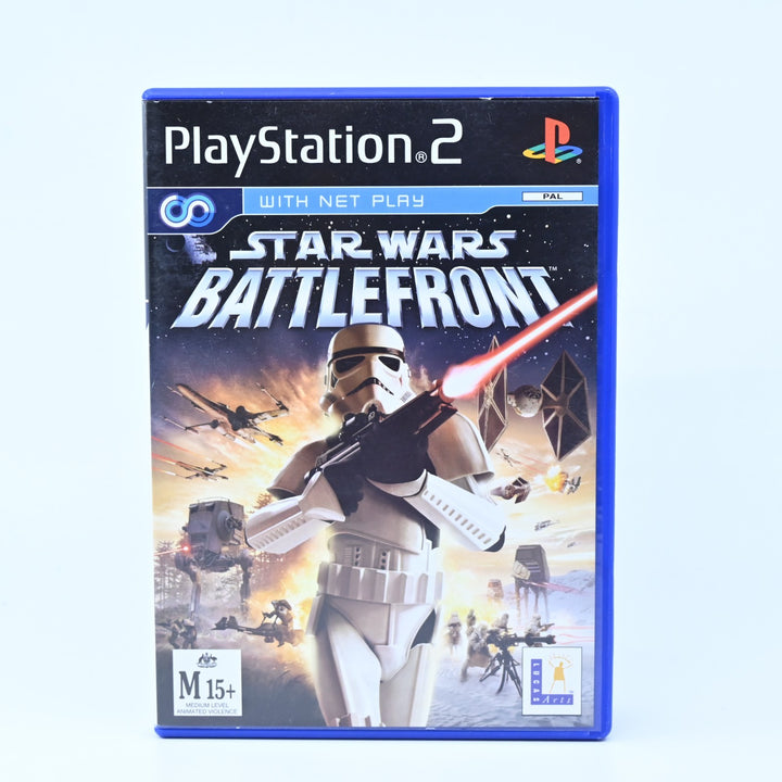 Star Wars Battlefront - Sony Playstation 2 / PS2 Game + Manual - PAL - MINT DISC
