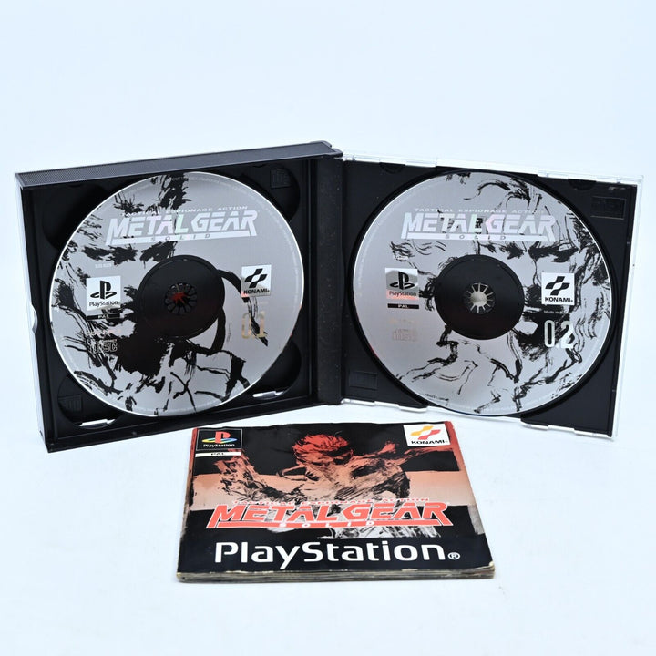 Metal Gear Solid - Sony Playstation 1 / PS1 Game + Manual - PAL - MINT DISCS!