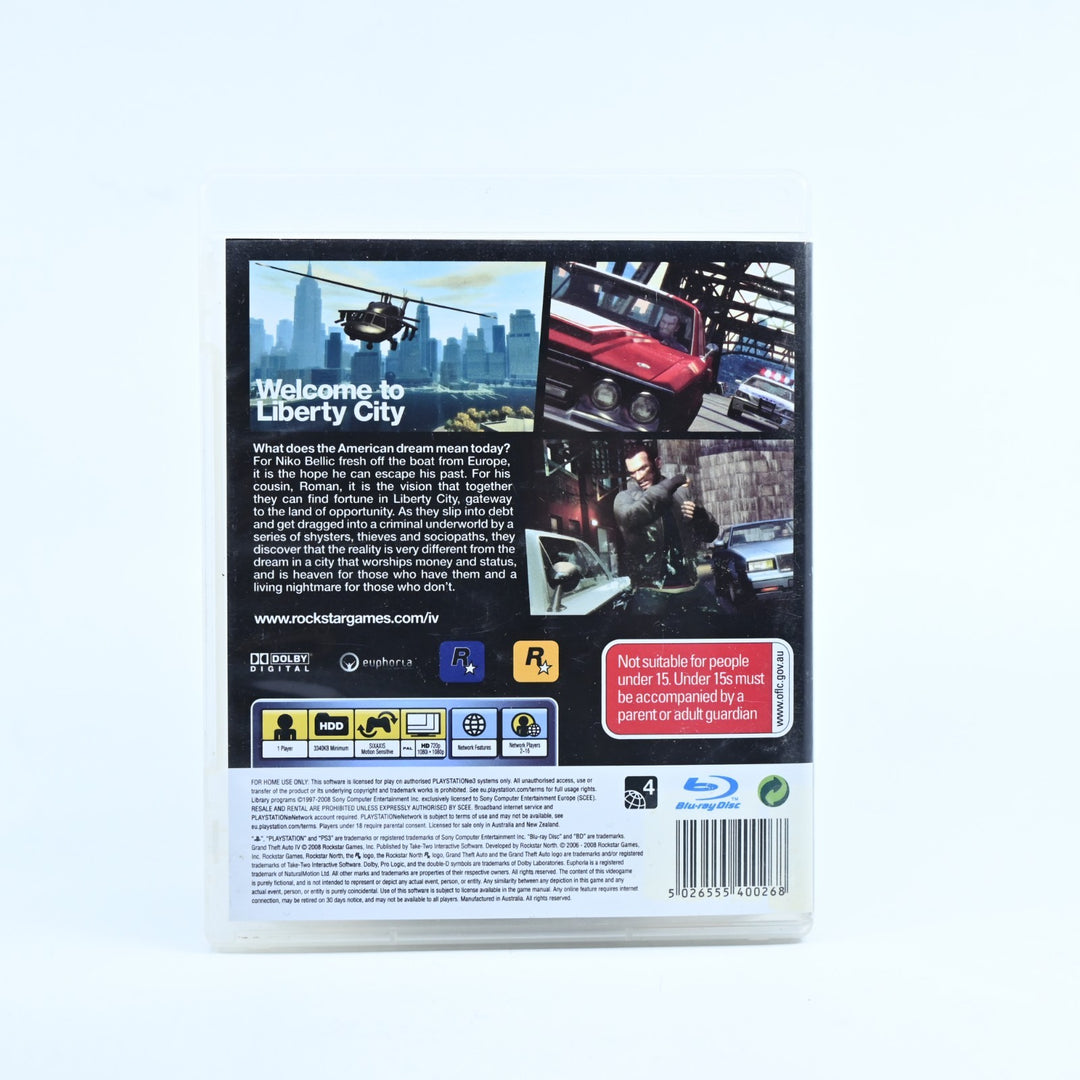 Grand Theft Auto IV - Sony Playstation 3 / PS3 Game - No Manual or Map
