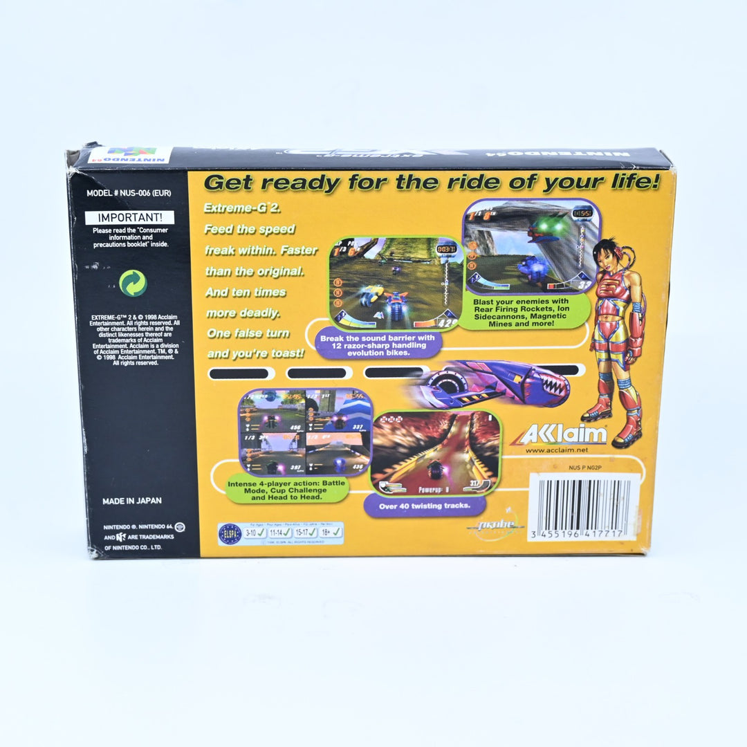 Extreme-G 2 - XG2 - N64 / Nintendo 64 Boxed Game - Ex-Rental - PAL - FREE POST!