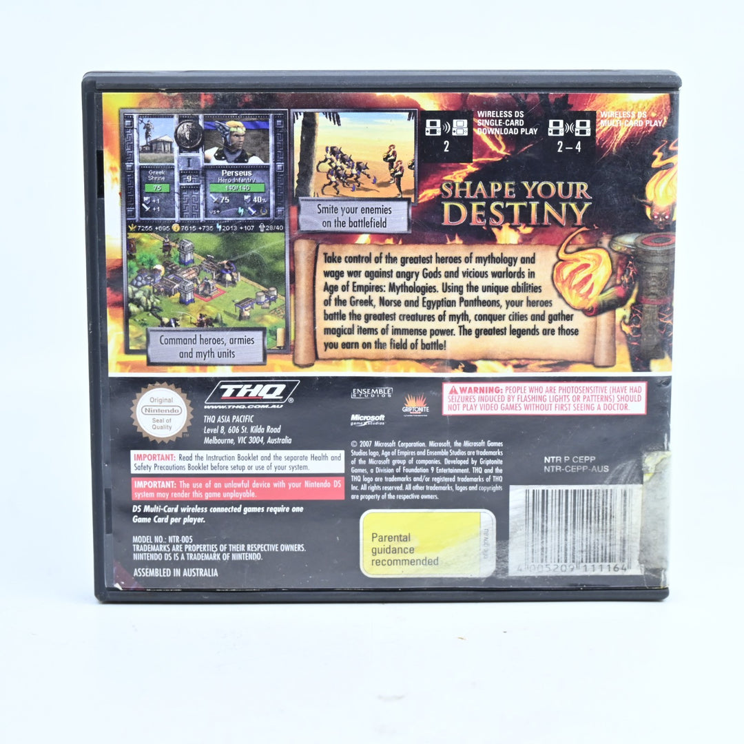 Age of Empires: Mythologies - Nintendo DS Game - PAL + Manual - FREE POST!