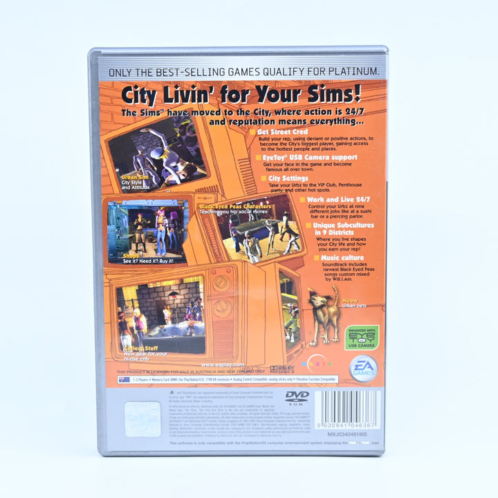 The Urbz: Sims in the City - Sony Playstation 2 / PS2 Game + Manual - PAL