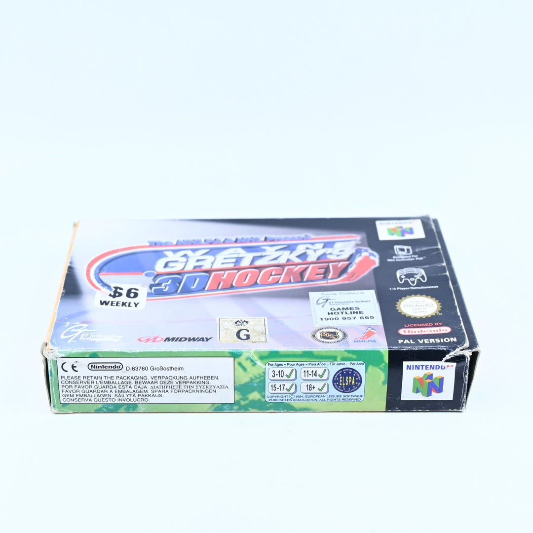 Wayne Gretzky's 3D Hockey - N64 / Nintendo 64 Boxed Game - PAL - FREE POST!