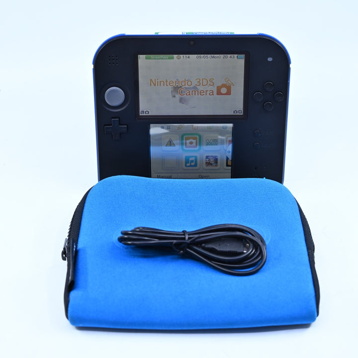 FTR-001 - Blue / Black + Case - Nintendo 2DS Console - PAL - FREE POST!