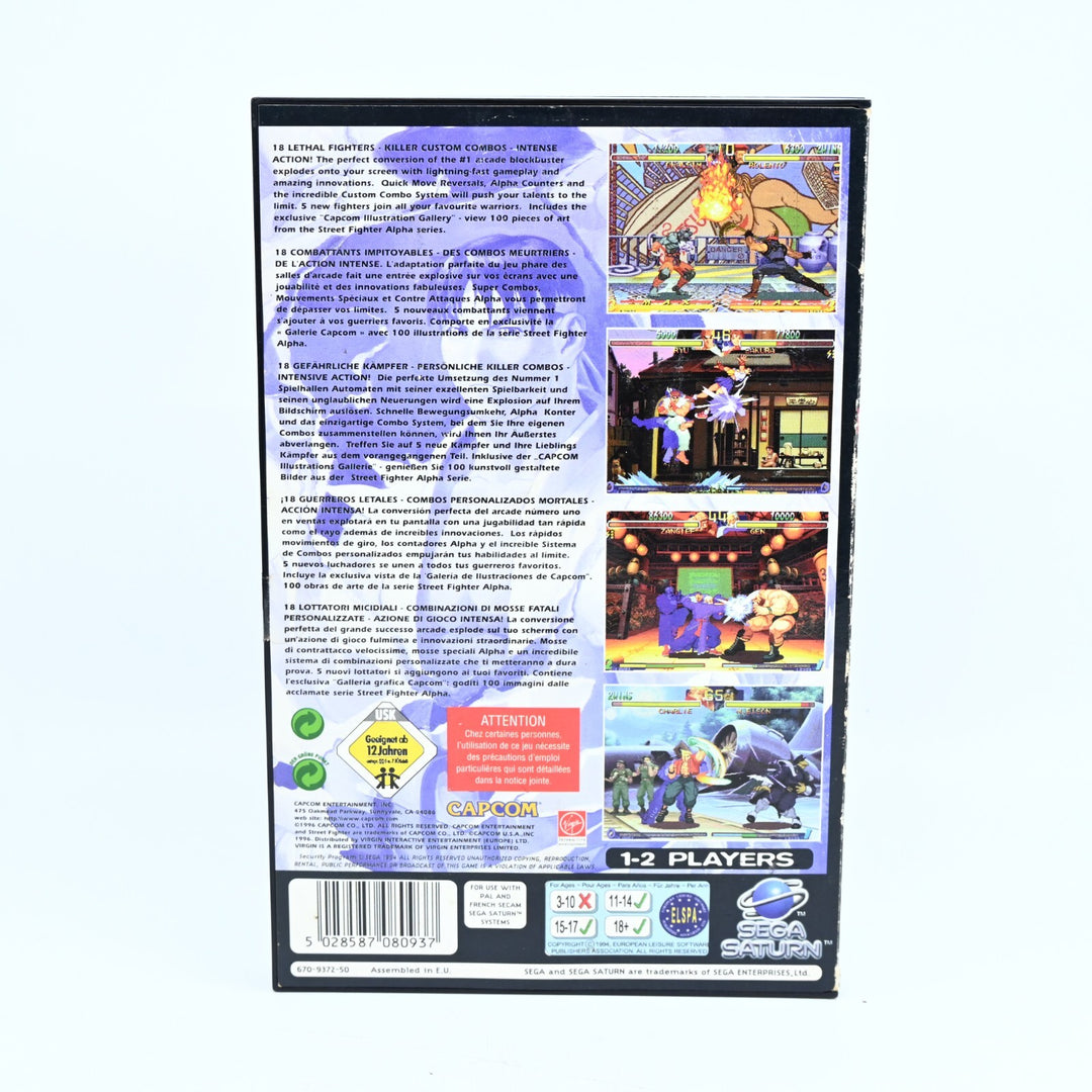 Street Fighter Alpha 2 - Sega Saturn Game - PAL - MINT DISC!