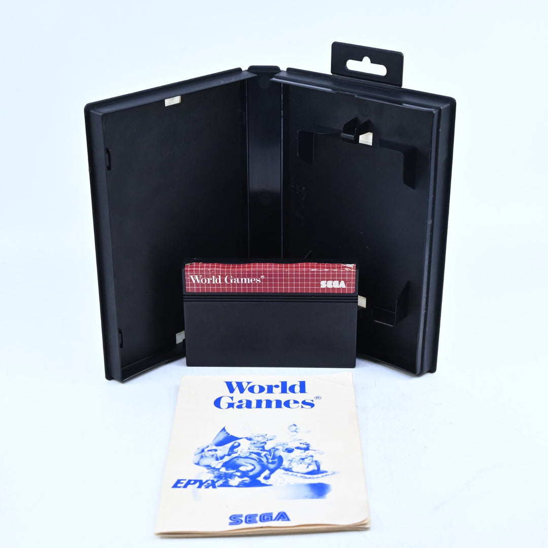 World Games - Sega Master System Game + Manual - PAL - FREE POST!