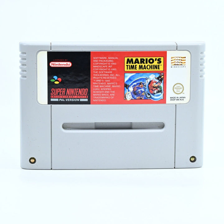 Mario's Time Machine - Super Nintendo / SNES Game - PAL - FREE POST!