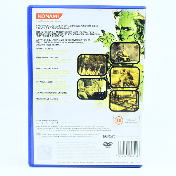 Metal Gear Solid 3 Snake Eater - Sony Playstation 2 / PS2 Game - No Manual - PAL