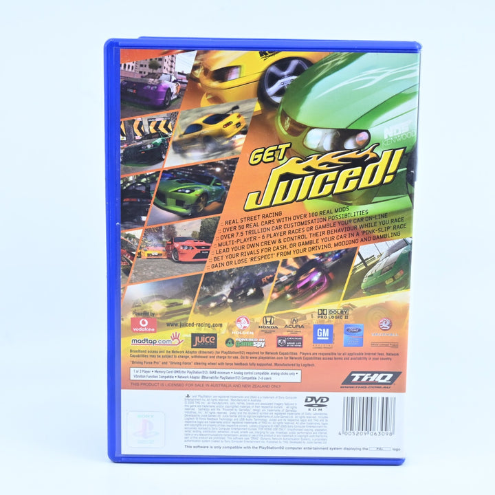 Juiced - Sony Playstation 2 / PS2 Game + Manual - PAL - NEAR MINT DISC!