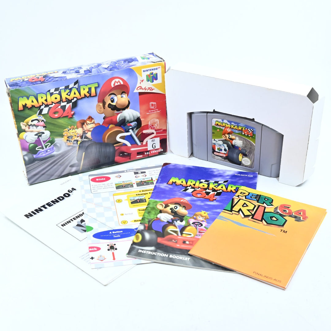 Mario Kart 64 - N64 / Nintendo 64 Boxed Game - PAL - FREE POST!