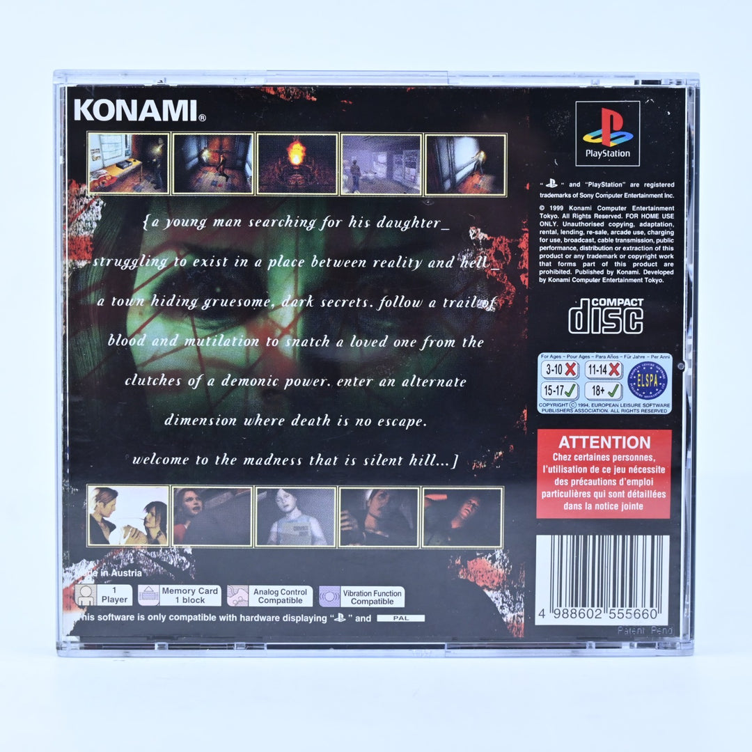 Silent Hill - Sony Playstation 1 / PS1 Game + Manual - PAL - MINT DISC!