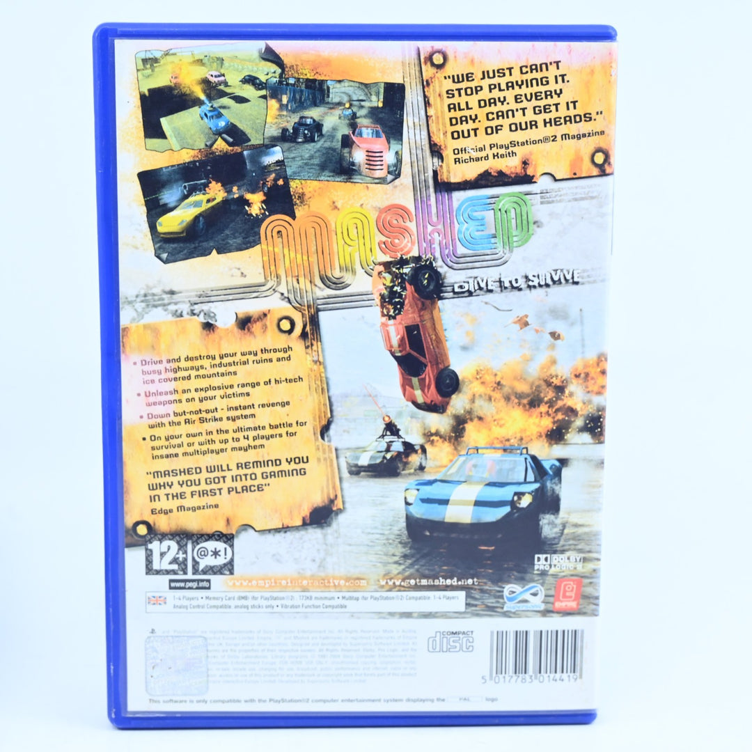 Mashed Drive to Survive - Sony Playstation 2 / PS2 Game - No Manual