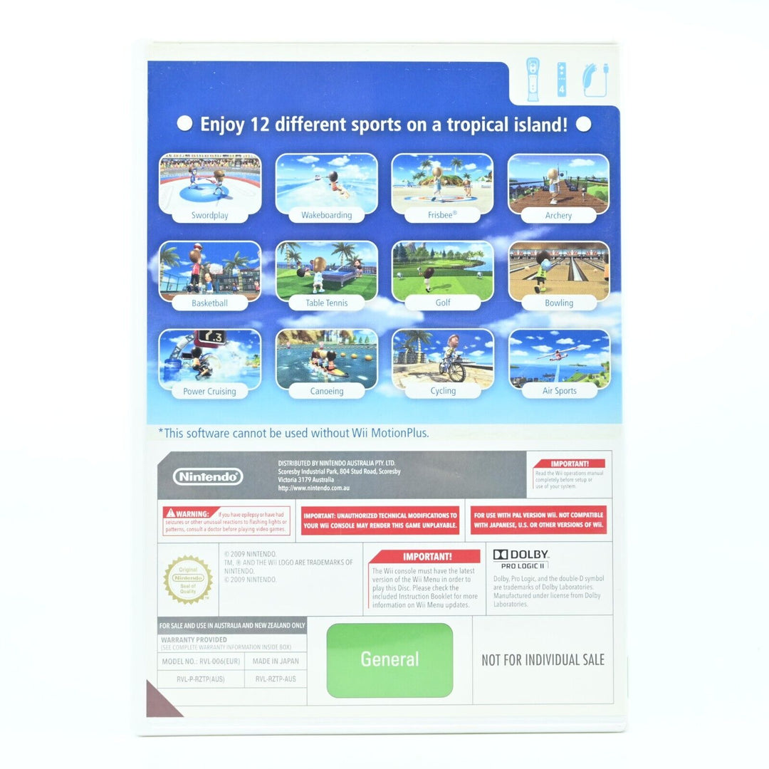 Wii Sports Resort - Nintendo Wii Game - PAL - FREE POST!