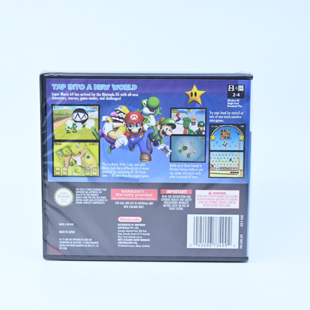 SEALED! Super Mario 64 DS -  Nintendo DS Game - PAL + Manual + FREE POST!