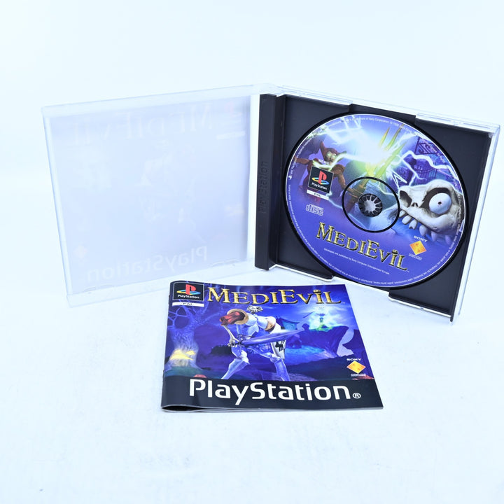 MediEvil - Sony Playstation 1 / PS1 Game + Manual - PAL - MINT DISC!
