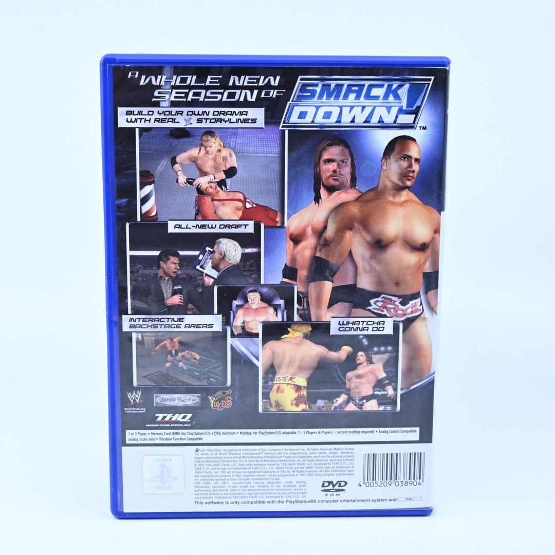 WWE SmackDown: Shut Your Mouth - Sony Playstation 2 / PS2 Game + Manual - PAL
