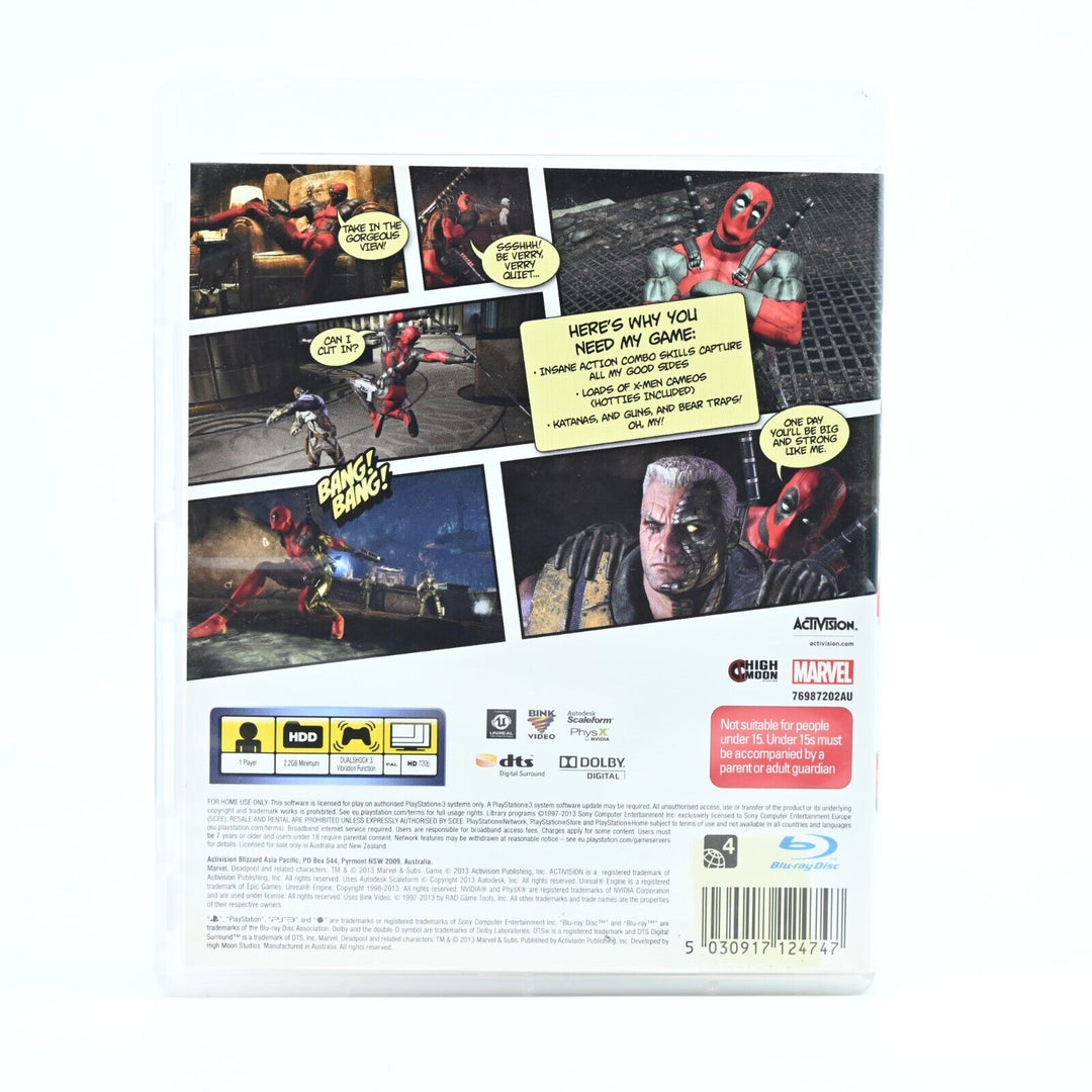 Deadpool - Sony Playstation 3 / PS3 Game + Manual - FREE POST!