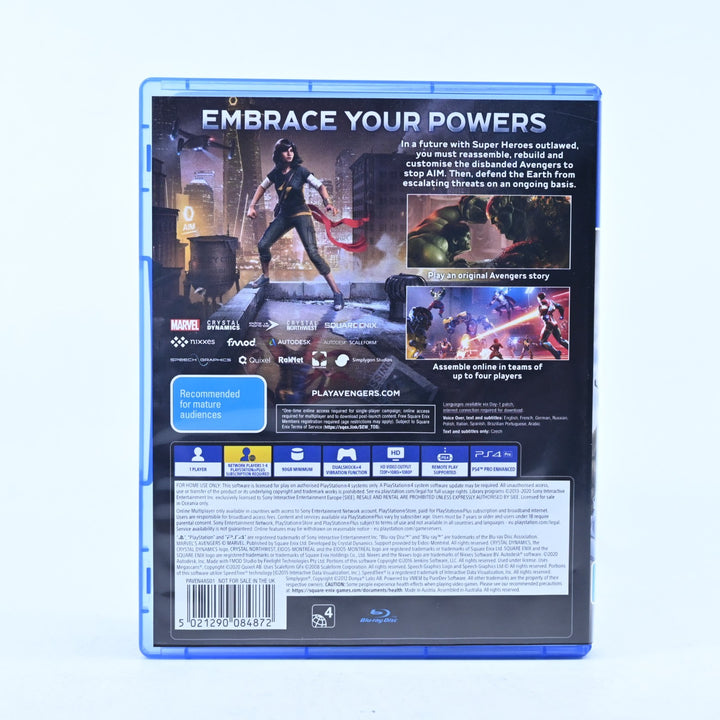 Marvel Avengers - Sony Playstation 4 / PS4 Game - MINT DISC!